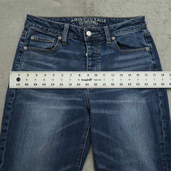 American Eagle Jeans Women's Size 10R Blue Vintage High-Rise Denim 26" Inseam - Picture 8 of 16